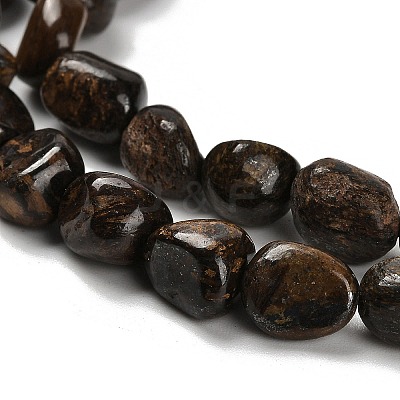 Natural Bronzite Beads Strands G-P497-01E-77-1