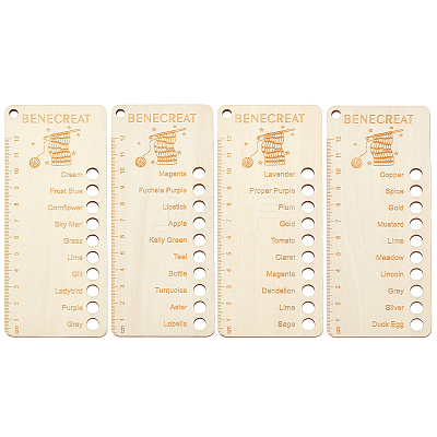 4Pcs Wood Thread Winding Boards AJEW-WH0534-51C-1
