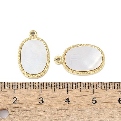 Natural Shell Pendants STAS-P366-25E-G-1