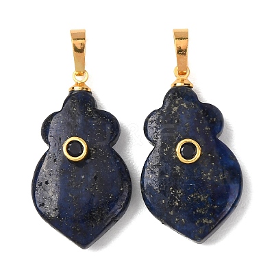 Dyed Natural Lapis Lazuli Pendants G-P628-05G-03-1