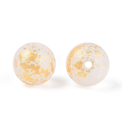 Baking Paint Glass Beads DGLA-N014-8mm-01L-1