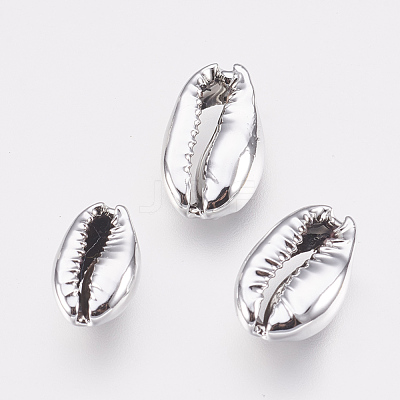 Electroplated Shell Beads BSHE-E024-01B-S-1