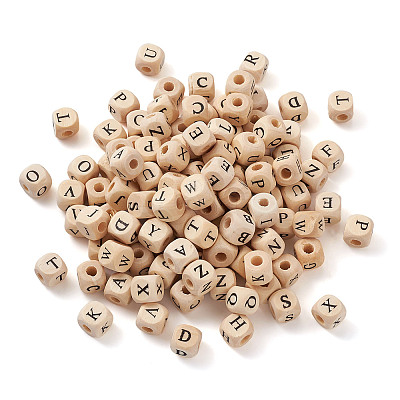 ddPrinted Natural Wood Beads WOOD-KS0001-12-1