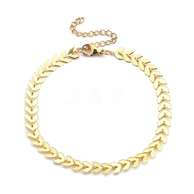 Brass Cobs Chain Bracelets BJEW-JB05409-01-1