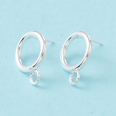 304 Stainless Steel Stud Earring Findings STAS-P308-02B-S-1