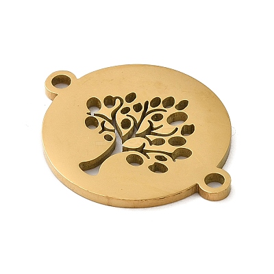 304 Stainless Steel Connector Charms STAS-D013-02B-G-1