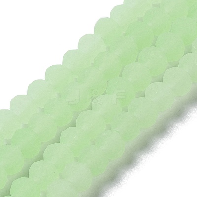 Imitation Jade Solid Color Glass Beads Strands EGLA-A034-J3mm-MD01-1