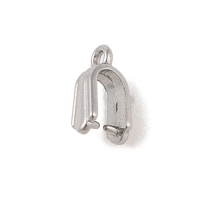 Non-Tarnish 304 Stainless Steel Ice Pick Pinch Bails STAS-Z058-01P-08-1