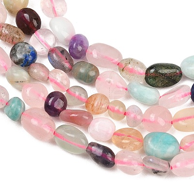 Natural Mixed Stone Beads Strands G-G464-A03-01-1