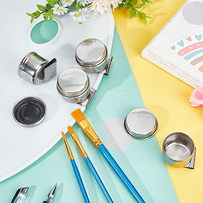 340 Stainless Steel Oil Painting Cup LS-CON-WH0001-17-1