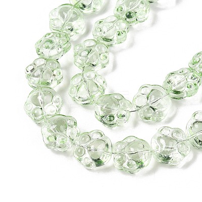 Transparent Electroplate Glass Beads Strands EGLA-T021-12D-1