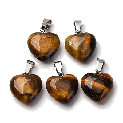 Natural Tiger Eye Pendants G-I311-A07-1