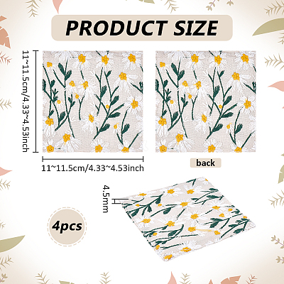 Polyester Coaster AJEW-WH0609-829-1