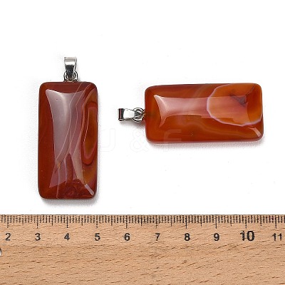 Natural Red Agate Pendants GG-CBAA0EE-01P-01-1