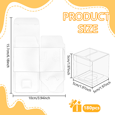 180Pcs Plastic Packaging Boxes CON-BC0007-57-1