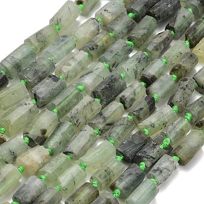 Natural Prehnite Beads Strands G-C289-A04-01-1