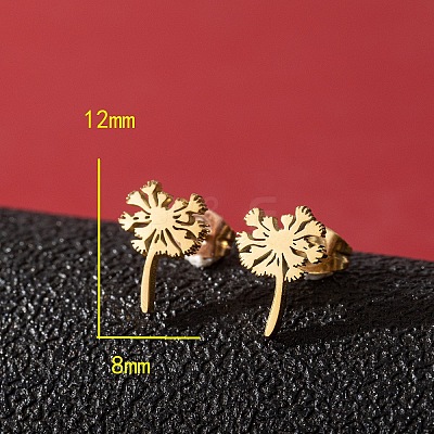 201 Stainless Steel Stud Earrings FS-WG9DC15-01-1