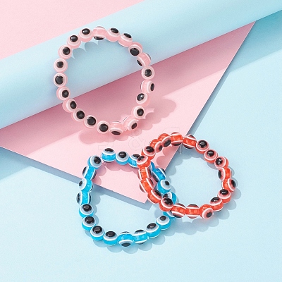 250Pcs 10 Colors Resin Beads RESI-YW0001-05-1