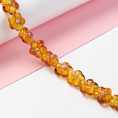 Handmade Lampwork Beads Strands LAMP-D015-08C-1