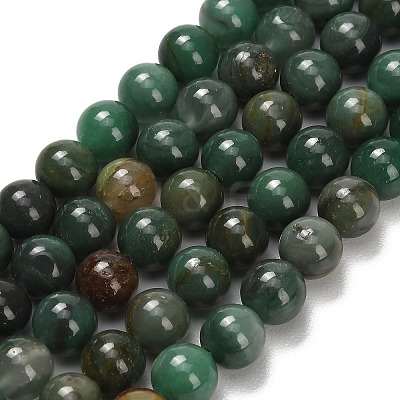 Natural African Jade Beads Strands G-F820-K02-8mm-1