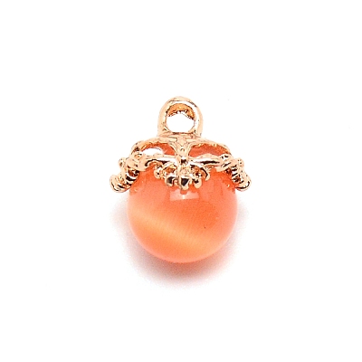 Cat Eye Glass Charms CE-TAC0001-01KCG-03-1