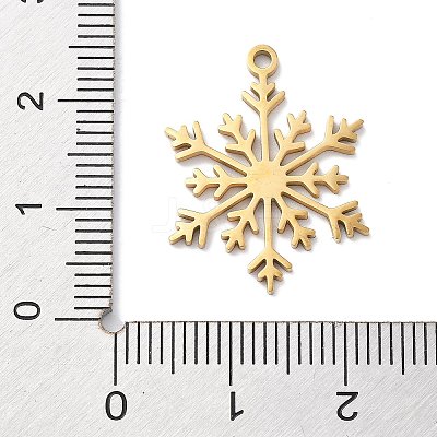 Christmas Theme 304 Stainless Steel Pendants STAS-R003-04G-05-1