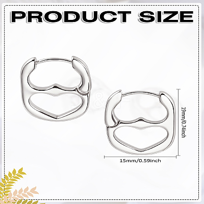 1 Pair Alloy Hoop Earrings EJEW-LP0013-04P-1