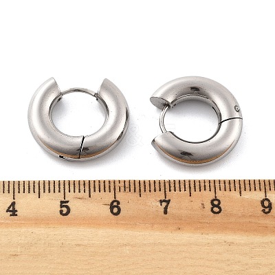 201 Stainless Steel Hoop Earrings EJEW-P304-13B-P-1