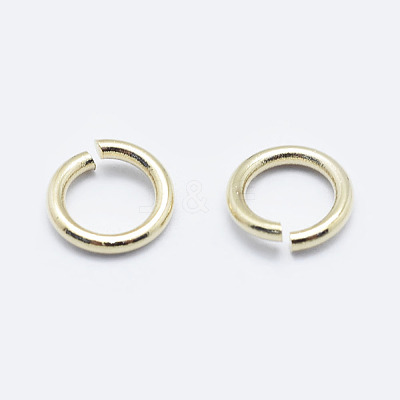 Brass Open Jump Rings KK-G331-08-5x0.8-NF-1