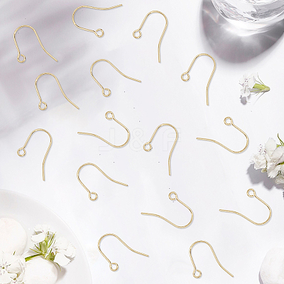 100Pcs 304 Stainless Steel Earring Hooks STAS-BBC0008-78B-1