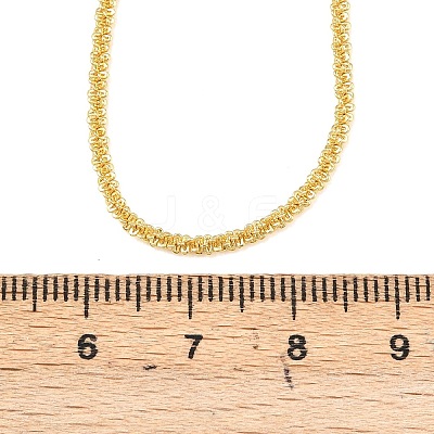 2MM Brass Chain Necklaces for Women NJEW-A062-02G-1
