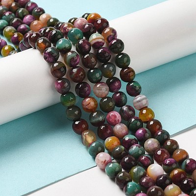 Natural Agate Beads Strands G-G079-A06-03-1