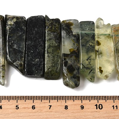 Natural Prehnite Beads Strands G-S386-D06-1