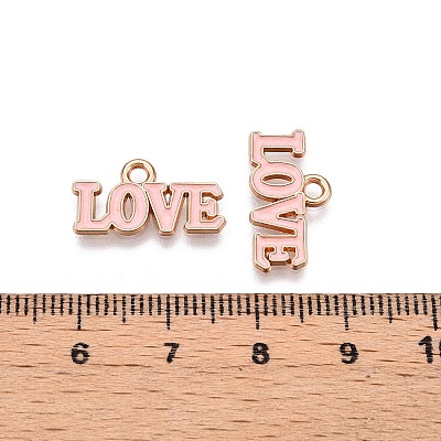 Valentine's Day Theme Alloy Enamel Pendants ENAM-T020-50D-03-1