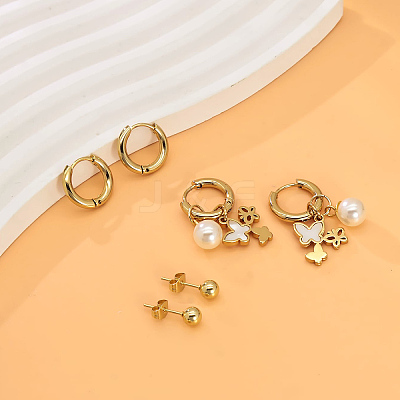3 Pairs Elegant Stainless Steel Earring Sets OF1161-2-1