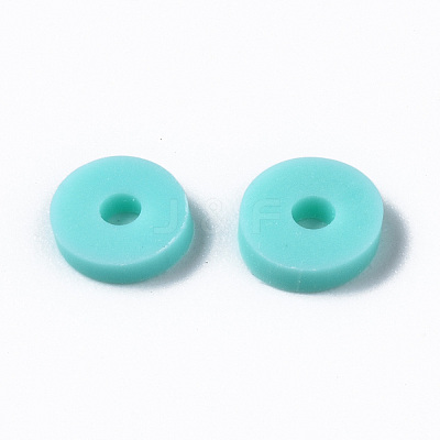 Handmade Polymer Clay Beads CLAY-R067-6.0mm-B20-1