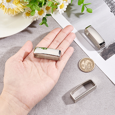 1 Set Zinc Alloy Belt Loop Keepers FIND-AR0002-60P-1