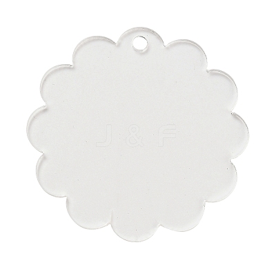 Transparent Acrylic Blank Pendants LS-TACR-Z003-01C-1