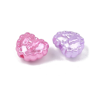 Opaque ABS Imitation Pearl Beads X-MACR-K361-32-1