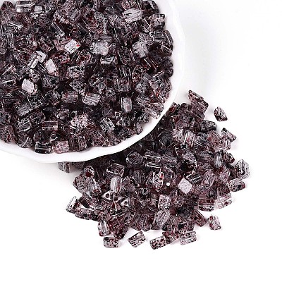 Transparent Spray Painted Glass Seed Beads SEED-L011-10A-21-1