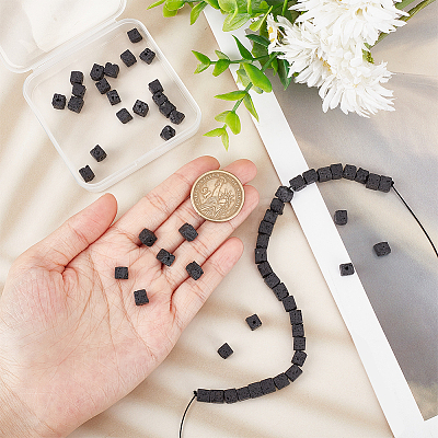 Natural Lava Rock Beads Strands G-WH0018-034A-1
