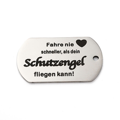 Anti-Tarnish 201 Stainless Steel Pendants STAS-R002-02P-11-1