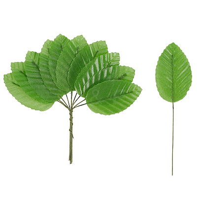 200Pcs Silk Cloth Artificial Leafs AJEW-CN0004-07A-1