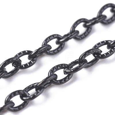 304 Stainless Steel Textured Cable Chains CHS-H007-42B-1