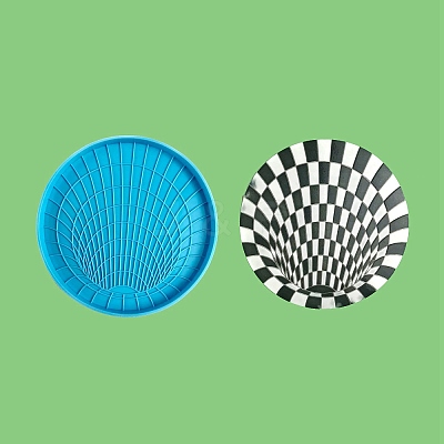 DIY Vision Trap Coaster Silicone Molds DIY-F097-02-1