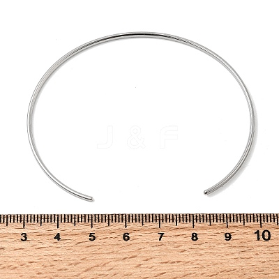 304 Stainless Steel Cuff Bangles BJEW-D388-01A-P-1