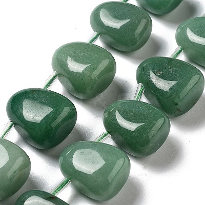 Natural Green Aventurine Beads Strands G-P528-E08-01-1