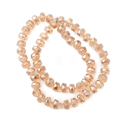 Transparent Electroplate Glass Beads Strands EGLA-P062-01A-PL02-1