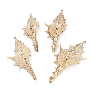 Natural Shell Pendants SHEL-K009-01E-1