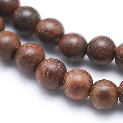 Natural Wood Beads Strands X-WOOD-P011-06-8mm-1
